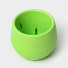 Горшок для цветов с поддоном «Япония», 450 мл, d=12см, h=10 см, цвет фисташковый - Фото 2