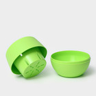 Горшок для цветов с поддоном «Япония», 450 мл, d=12см, h=10 см, цвет фисташковый - Фото 3