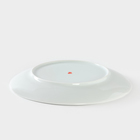 Тарелка фарфоровая «Белый шиповник», d=24 см - Фото 3
