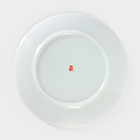 Тарелка фарфоровая «Белый шиповник», d=24 см - Фото 4