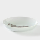 Тарелка фарфоровая «Сафари. Леопард», d=20,5 см - фото 24066351