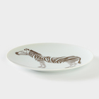 Тарелка фарфоровая «Сафари. Зебра», d=20 см - фото 24066356