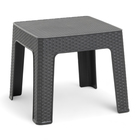 Кофейный столик «Ротанг», 44×44×41 см, пластиковый, цвет антрацит - Фото 1