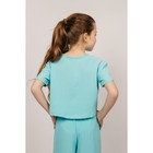 Блузка для девочки, рост 140 см, цвет голубой - Фото 2