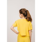 Блузка для девочки, рост 140 см, цвет жёлтый - Фото 2