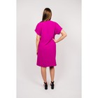 Платье футболка женское, размер 48, цвет ягодный - Фото 2