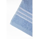 Полотенце махровое, размер 40x70 см, цвет голубой - Фото 2