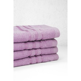 Полотенце махровое, размер 40x70 см, цвет фиолетовый