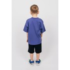 Футболка для мальчика, рост 104 см, цвет синий - Фото 2
