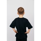 Футболка для мальчика, рост 122 см, цвет чёрный - Фото 2