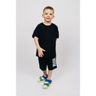 Футболка для мальчика, рост 116 см, цвет чёрный - Фото 1