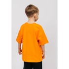 Футболка для мальчика, рост 104 см, цвет оранжевый - Фото 2