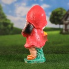 Садовая фигура "Гном корзинка с грибами в правой руке" 17х20х40см - Фото 3