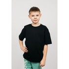 Футболка для мальчика, рост 140 см, цвет чёрный - Фото 1