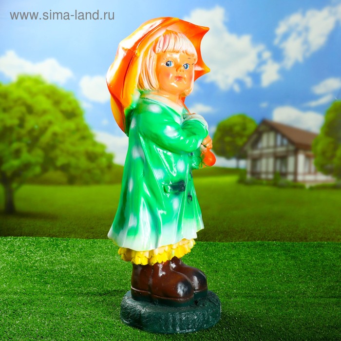 Садовая фигура "Девочка с зонтиком" 26х30х64см МИКС - Фото 1