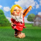 Садовая фигура "Гном со скрипкой" 47х27х26см - Фото 5