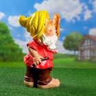 Садовая фигура "Гном со скрипкой" 47х27х26см - Фото 6