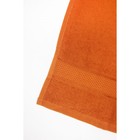 Полотенце махровое, размер 30x60 см, цвет тыквенный - Фото 1