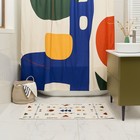 Мягкий коврик Kira. Moroshka для ванной комнаты 60х120 см, цвет белый/жёлтый - Фото 6