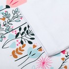 Футболка для девочки "Цветы", цвет белый, рост 110-116 - фото 24093467