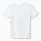 Футболка для девочки "Цветы", цвет белый, рост 110-116 - фото 24093468