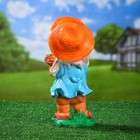 Садовая фигура "Гном корзинка с овощами впереди" 12х15х38см - Фото 7