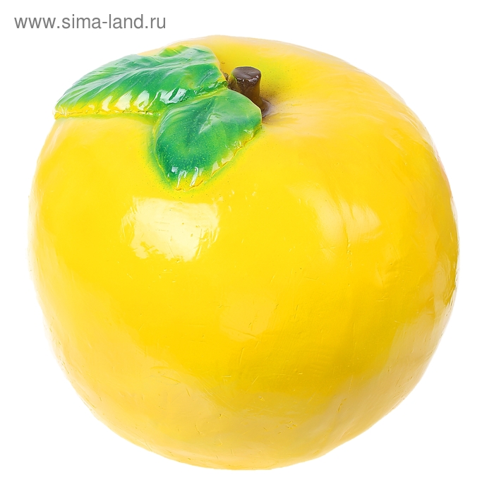 Садовая фигура "Яблоко жёлтое" 40*40*35 см - Фото 1