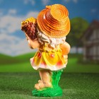 Садовая фигура "Гном корзинка с фруктами наверху слева" 13х15х36см - Фото 3