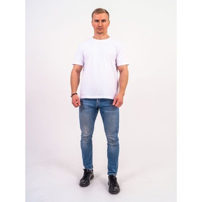 Футболка мужская, размер 64, цвет белый