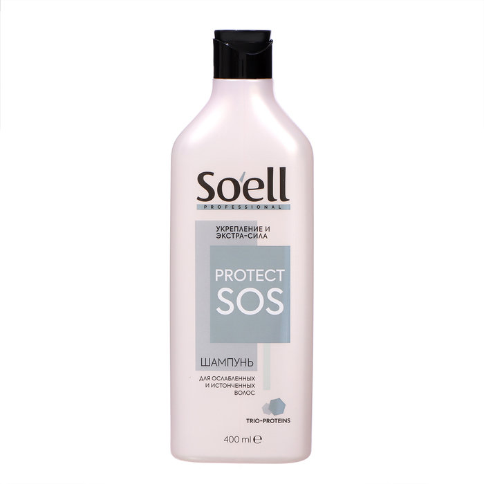 Шампунь для волос Soell Professional укрепление и экстра-сила, 400 мл - Фото 1