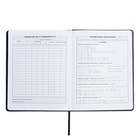 Дневник школьный для 1-11 классов, ДОБЕРМАН, твёрдая обложка с поролоном, искусственная кожа, шнуровка, ляссе, универсальная шпаргалка, 48 листов, блок 80г/м2 - фото 24191635