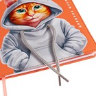 Дневник школьный для 1-11 классов, "КОТ", твёрдая обложка с поролоном, искусственная кожа, шнуровка, ляссе, универсальная шпаргалка, 48 листов, блок 80г/м2 - фото 24191654