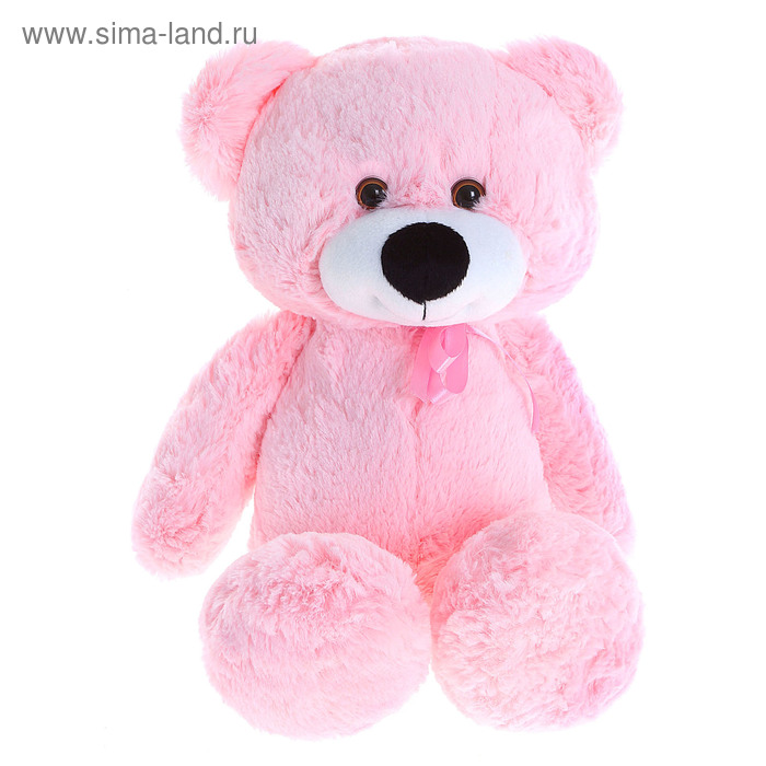 Мягкая игрушка "Медвежонок Эдди", розовый - Фото 1
