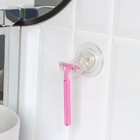 Держатель - крючок самоклеящийся Доляна Elemental, 6.3×6.5 см, прозрачный - Фото 2