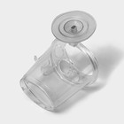 Держатель для зубных щёток и пасты самоклеящийся Доляна Elemental, 12.5×11.5×11 см, прозрачный - Фото 4