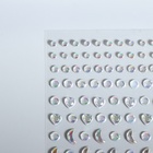 Стразы самоклеящиеся для декора, фигурные, с голографией, 128 шт., цвет серебряный - Фото 2