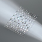 Стразы самоклеящиеся для декора, фигурные, с голографией, 128 шт., цвет серебряный - Фото 3