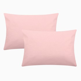 Комплект наволочек Этель, 50х70 см - 2 шт, цвет розовый, 100% хлопок, поплин