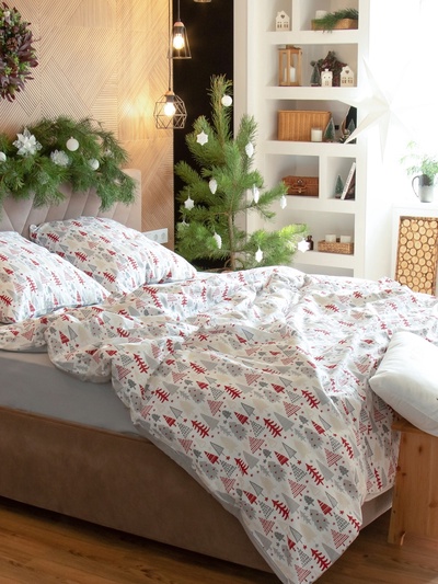 Постельное бельё 2-спальное «Этель» New Year's pattern, бязь