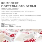 Постельное бельё "Этель" Дуэт New Year's pattern 143х215 см - 2 шт, 220х240 см, 70х70 см - 2 шт, бязь 10385172 - фото 14443814