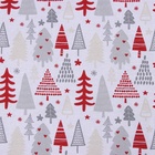 Постельное бельё "Этель" Дуэт New Year's pattern 143х215 см - 2 шт, 220х240 см, 70х70 см - 2 шт, бязь 10385172 - фото 14443823