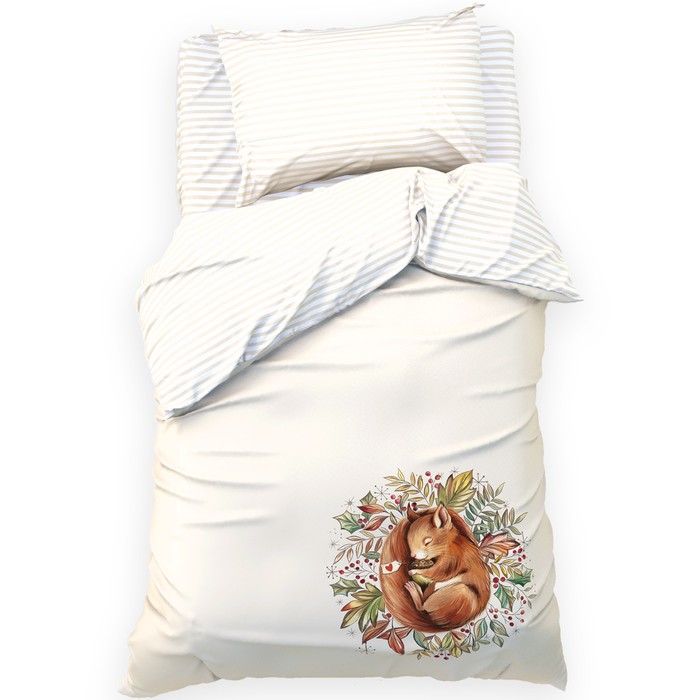 Постельное бельё 1.5-спальное «Этель. Белочка», бязь - Фото 1