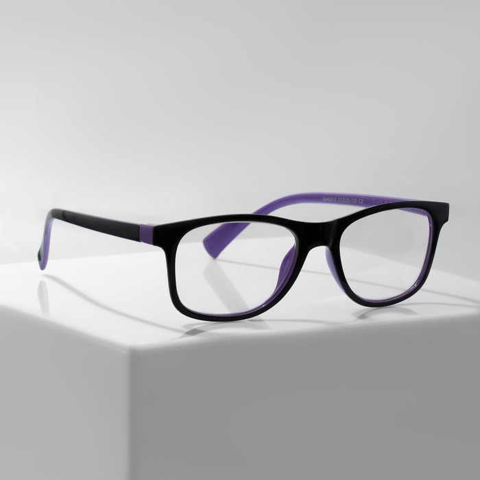 Готовые очки GA0519 (Цвет: C2 фиолетовый, чёрный; диоптрия: + 1; тонировка: Нет) - Фото 1