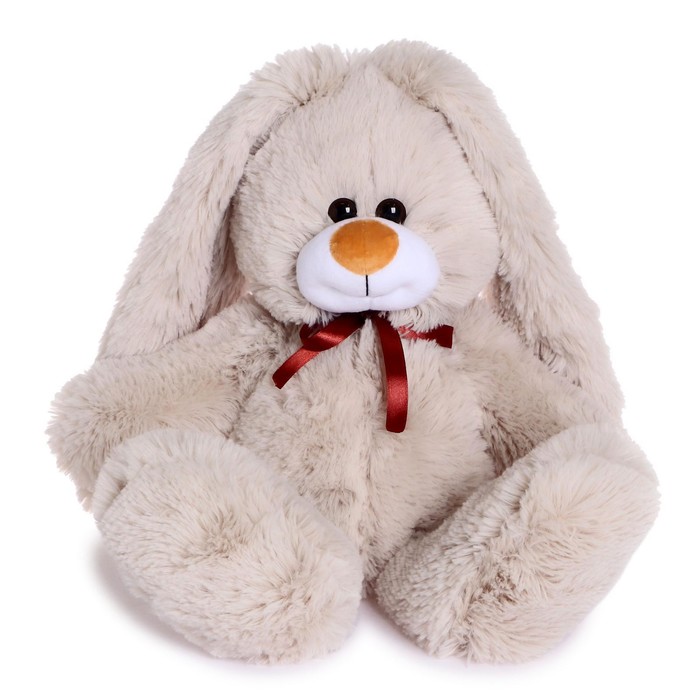 Мягкая игрушка «Заяц подарочный», цвет бежевый, 55 см - фото 1906790228