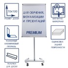 Флипчарт мобильный магнитно-маркерный Calligrata PREMIUM, 70×100 см, в УСИЛЕННОМ алюминиевом профиле, на роликах - Фото 1