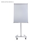 Флипчарт мобильный магнитно-маркерный Calligrata PREMIUM, 70×100 см, в УСИЛЕННОМ алюминиевом профиле, на роликах - Фото 3