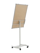 Флипчарт мобильный магнитно-маркерный Calligrata PREMIUM, 70×100 см, в УСИЛЕННОМ алюминиевом профиле, на роликах - Фото 2