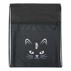 Мешок для обуви с карманом 480 х 390 мм, Stavia (плотность 600D с водоотталкивающей ПУ-пропиткой) "Кошачья мордочка" - фото 24135017