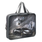 Папка с ручками текстильная А4, 370 х 280 х 60 мм, Stavia "Авто" - Фото 2