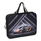 Папка с ручками текстильная А4, 370×280×60 мм, Stavia «Скорость» - Фото 2